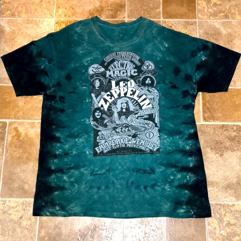 Led Zeppelin tie dye men’s XL T-Shirt